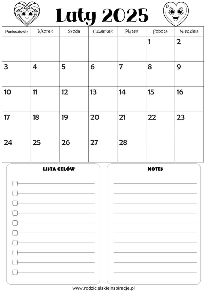 Luty Kalendarz V3